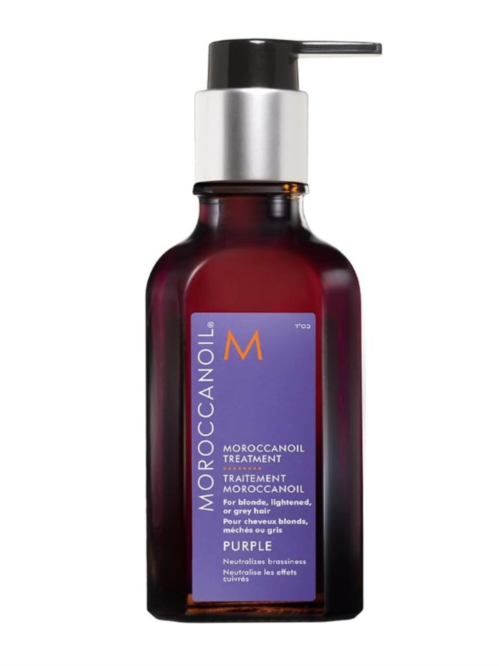 NEW Moroccanoil Treatment Purple Hair Oil for Blonde Hair, 1.7 Fl. Oz. Full Size